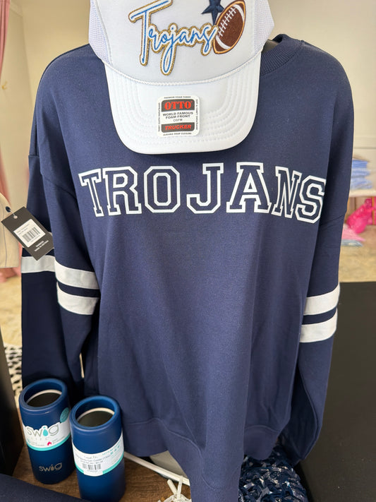 Navy/White Trojans Sweatshirts
