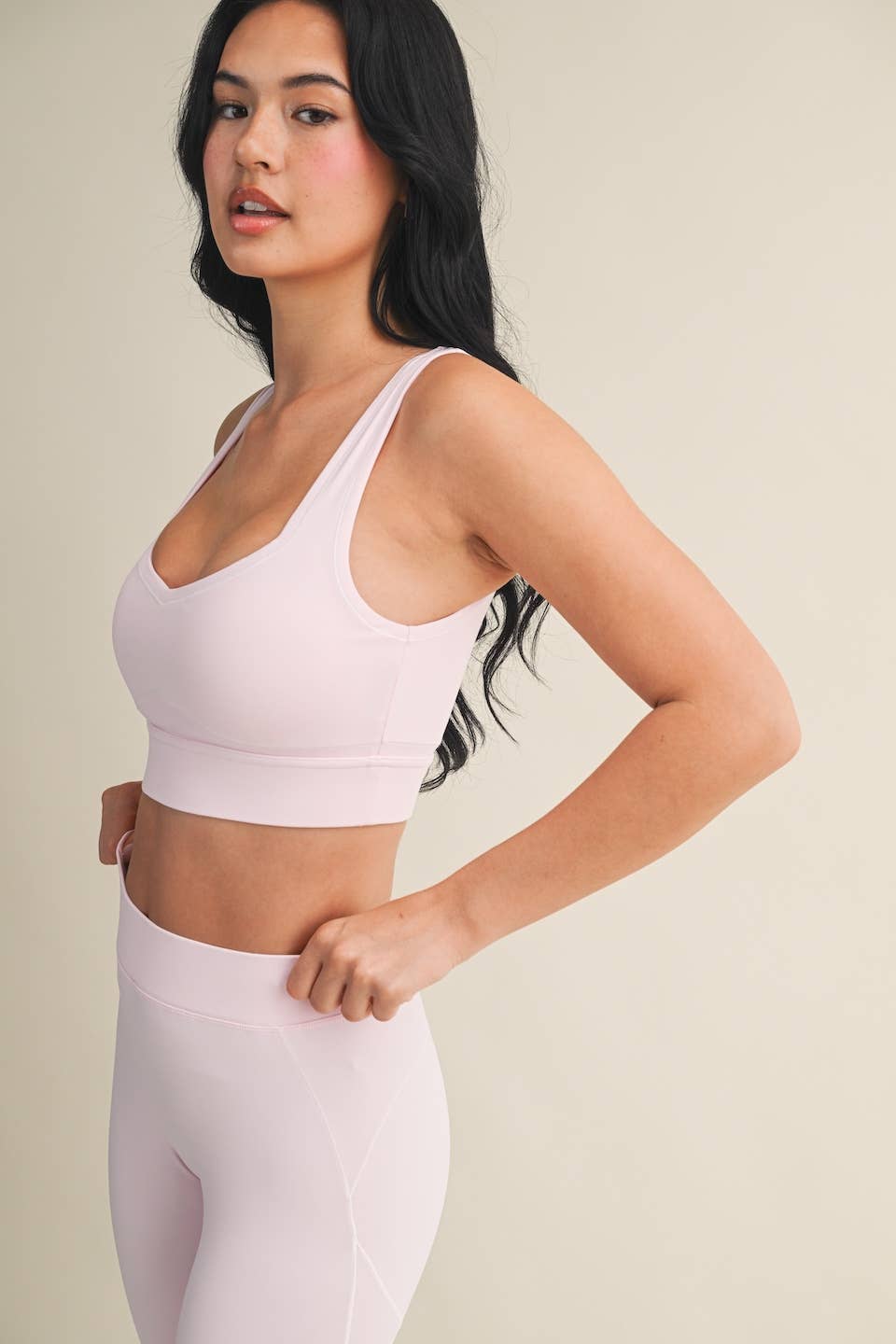 Contrast Thread Sports Bra