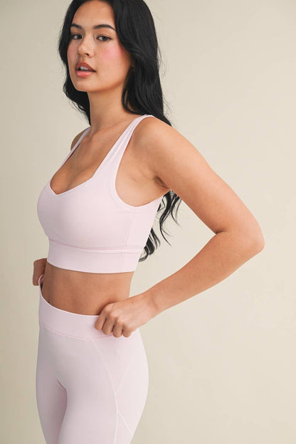 Contrast Thread Sports Bra