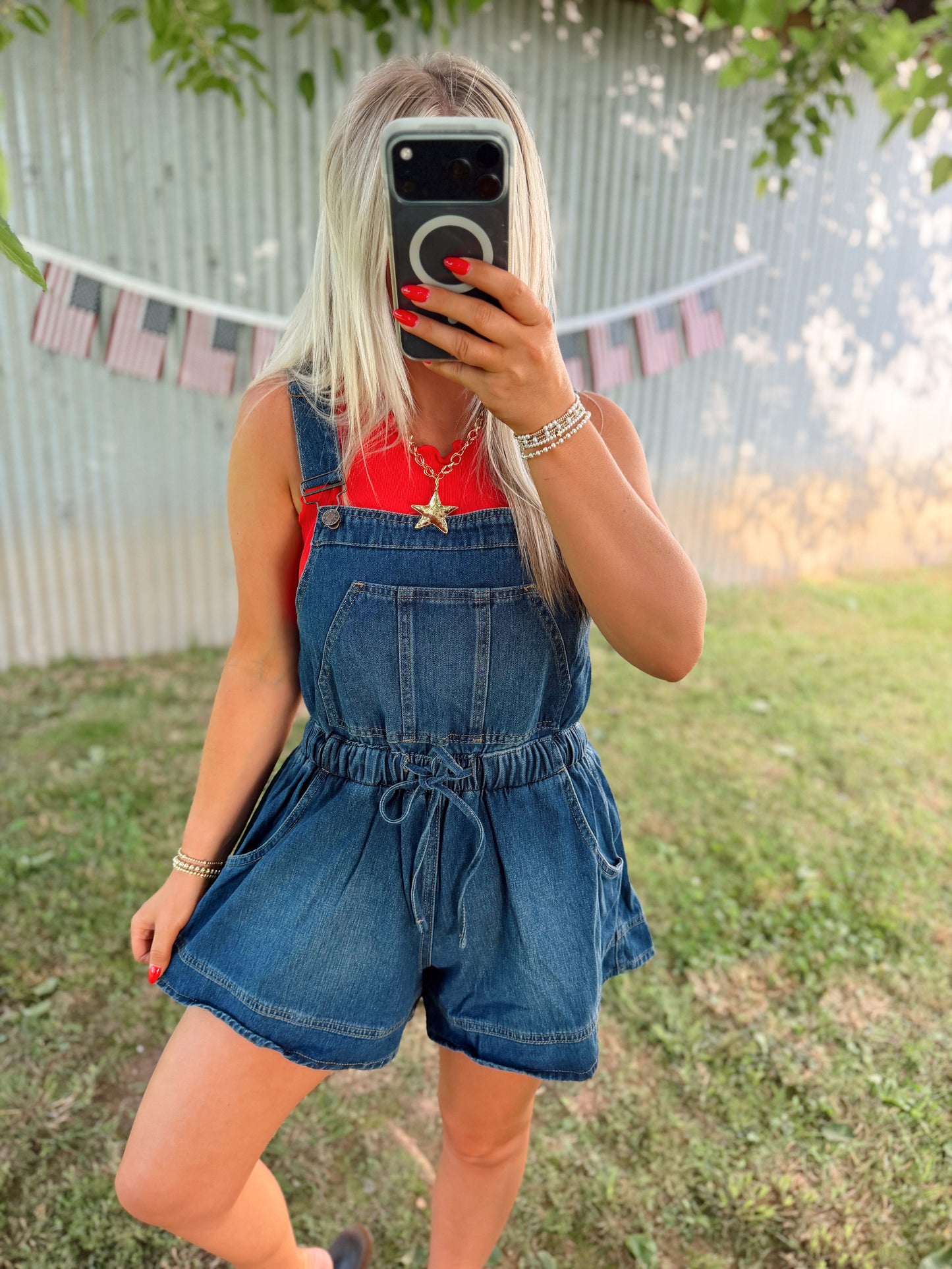 Denim Shortalls