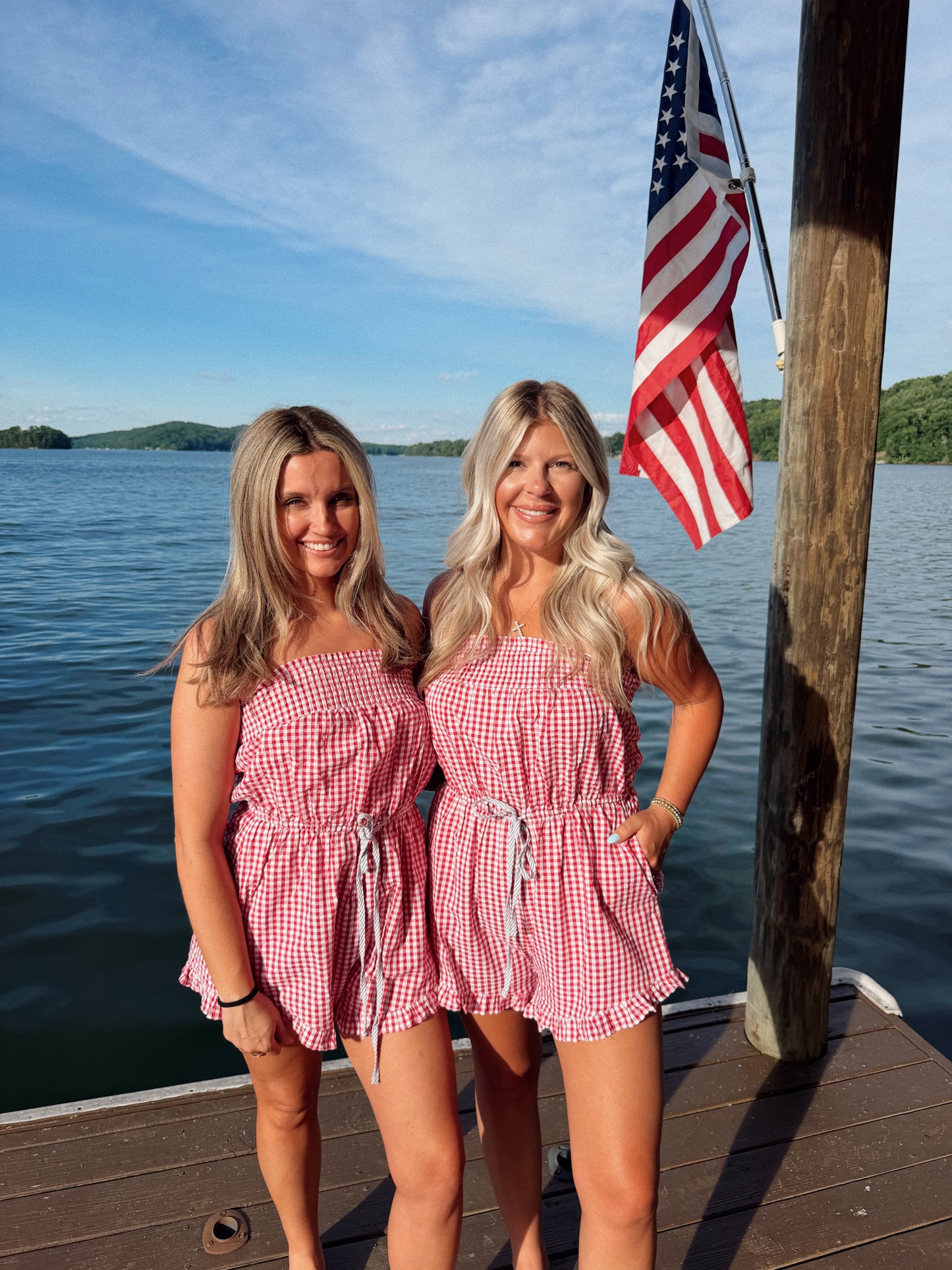 Freedom Seersucker Romper