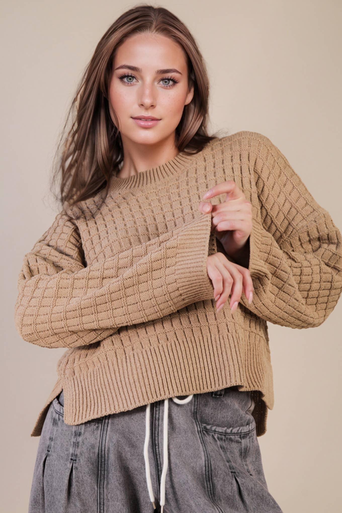 Oversized Textured Sweater