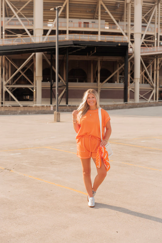 Scuba Contrast Stitch Game day Lounge Set