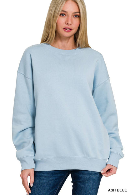 Fleece Crewneck Pullover Sweatshirts