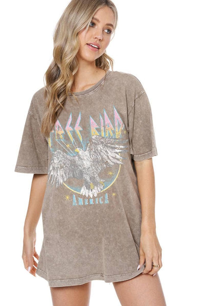 Free Bird Boyfriend Fit Tee