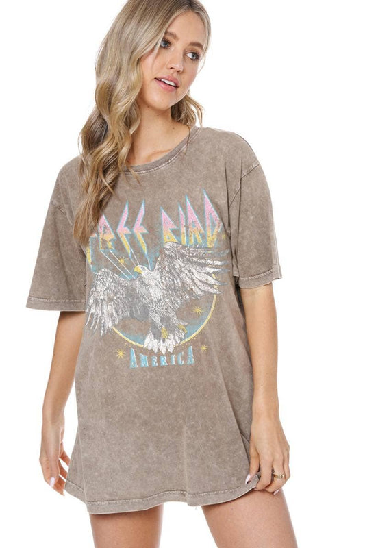 Free Bird Boyfriend Fit Tee