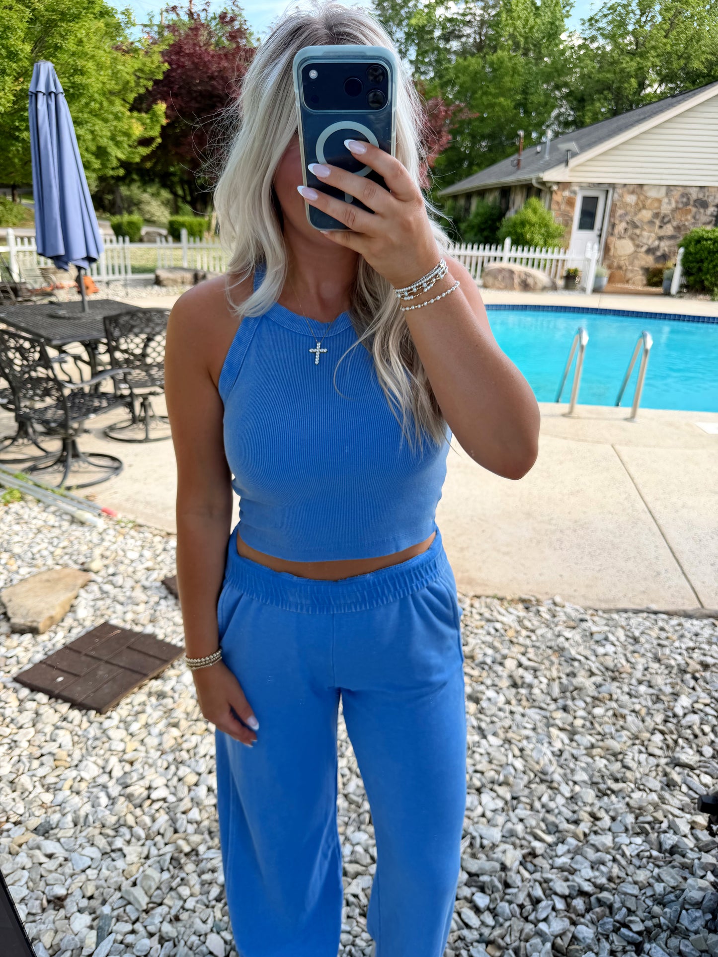 MINERAL WASHED HALTER TANK
