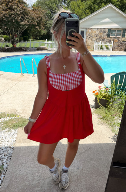 Red Gingham Dress