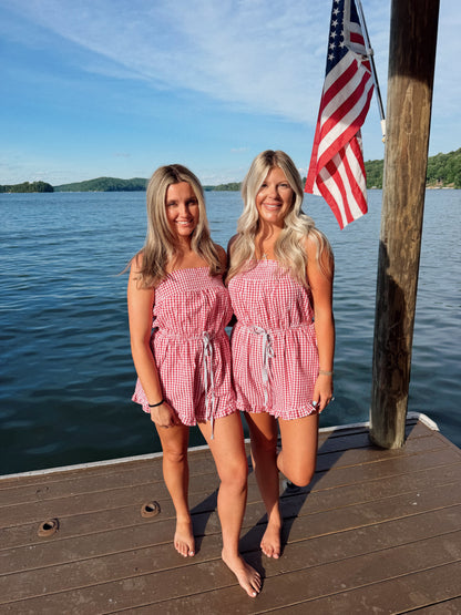 Freedom Seersucker Romper