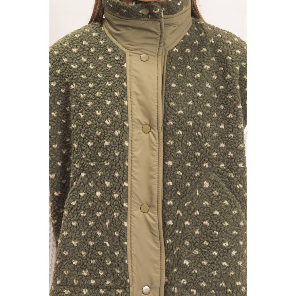 Polka Dot Sherpa Vest