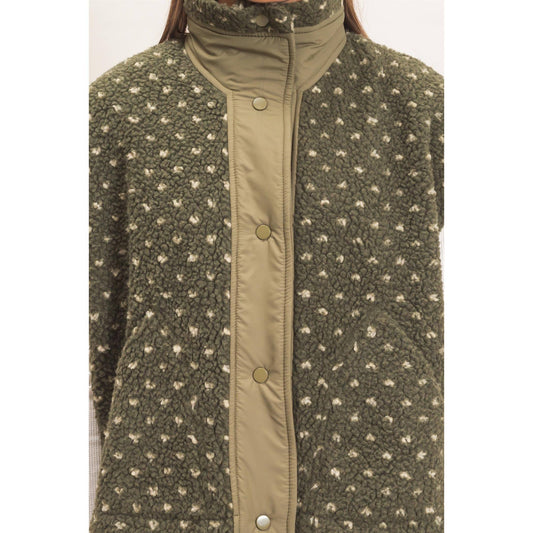 Polka Dot Sherpa Vest