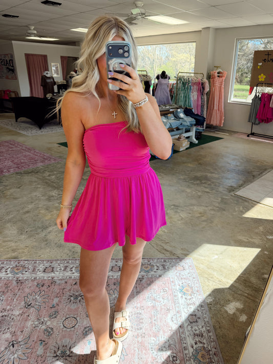 Strapless Romper