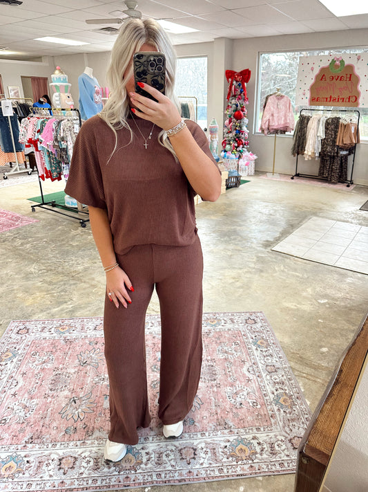 Sweater Mock Neck Set