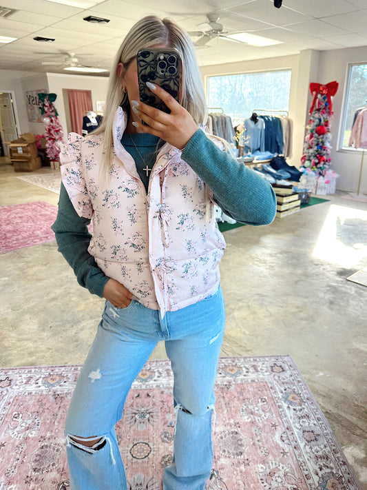 Stella Bow Puffer Vest