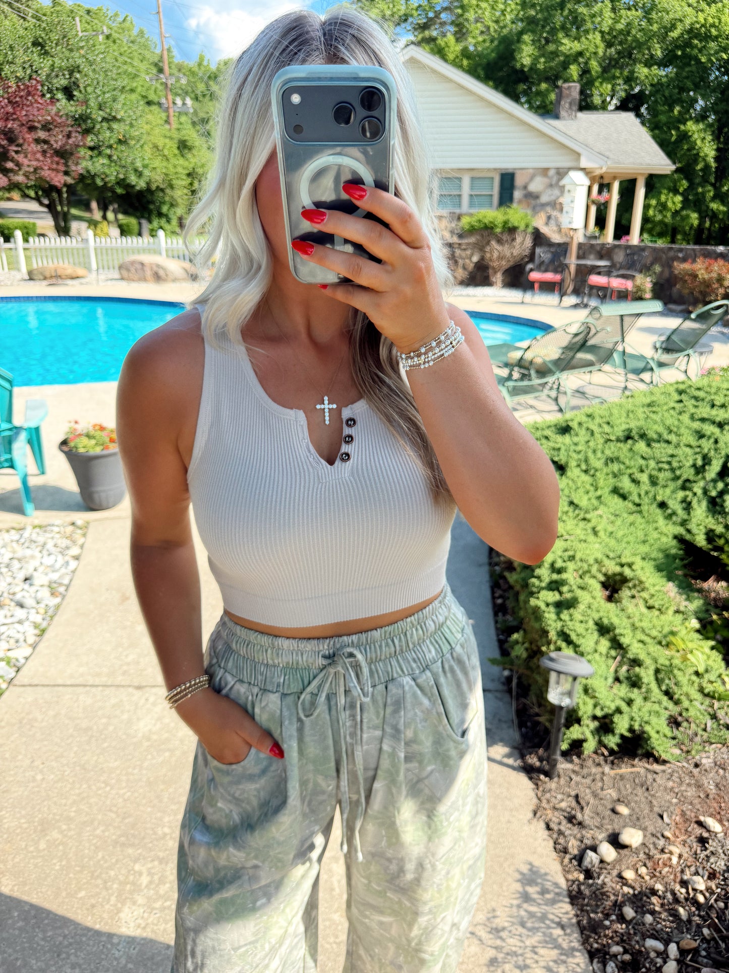 Henley Ribbed Tank