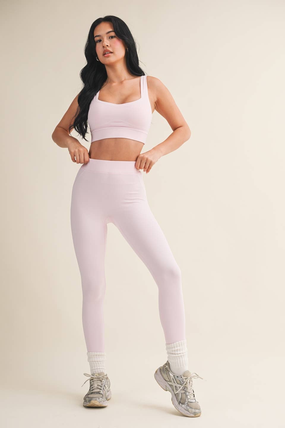 Contrast Thread Sports Bra
