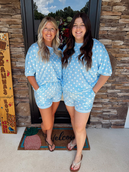 Polka Dot Shorts Set