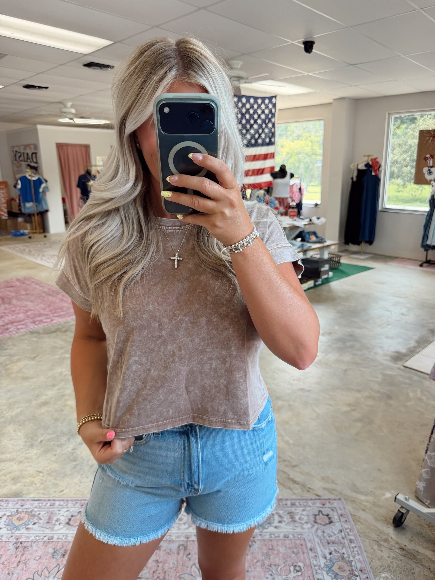 WASHED SHORT SLEEVE TEE