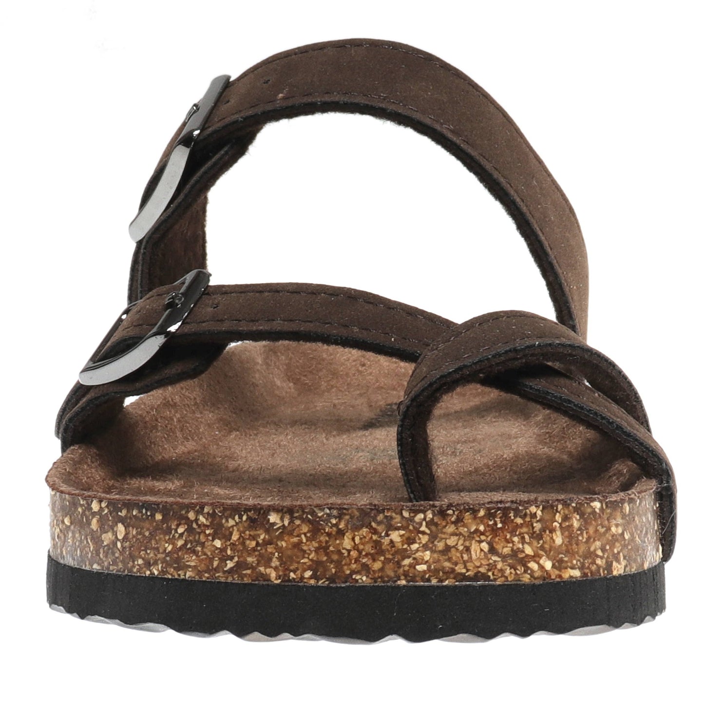 Brown Buckle Sandal