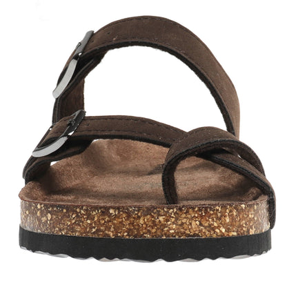 Brown Buckle Sandal