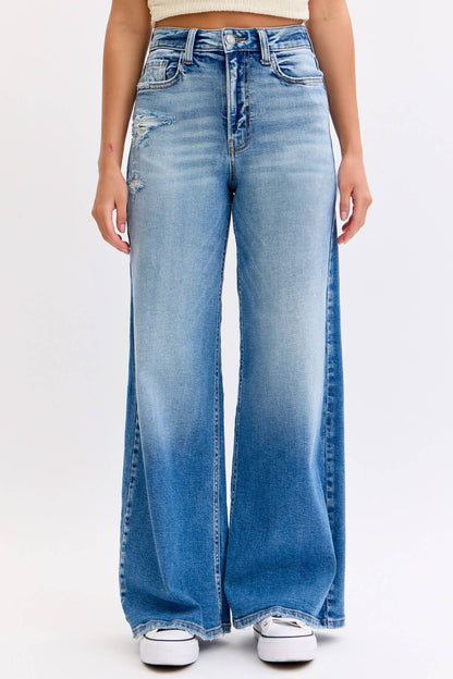 High Rise Wide Leg Jeans