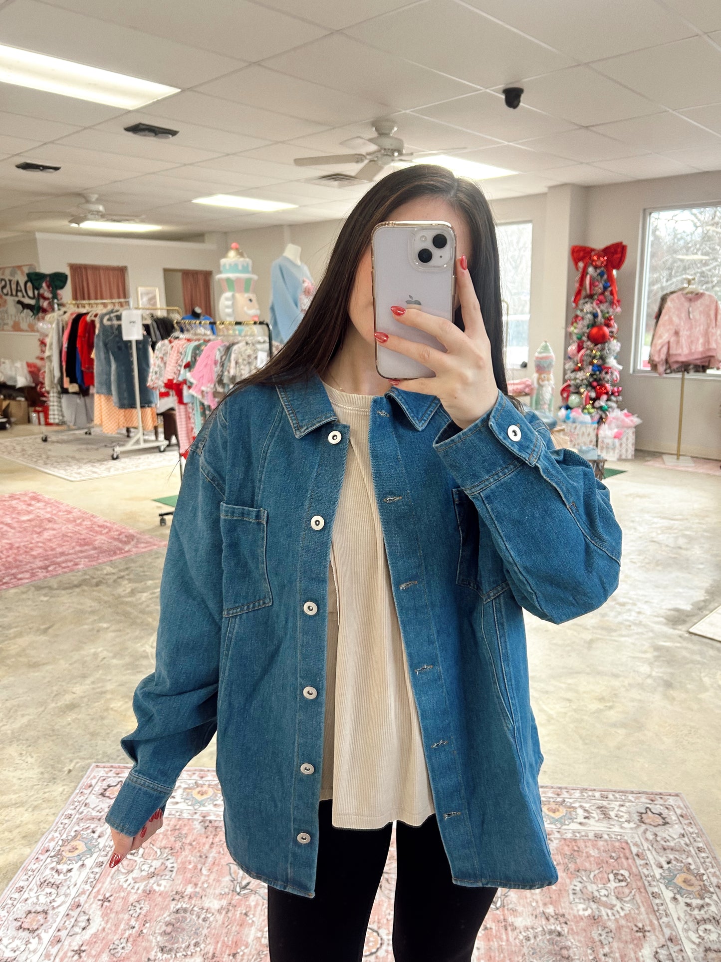 VERY JEAN Denim Top