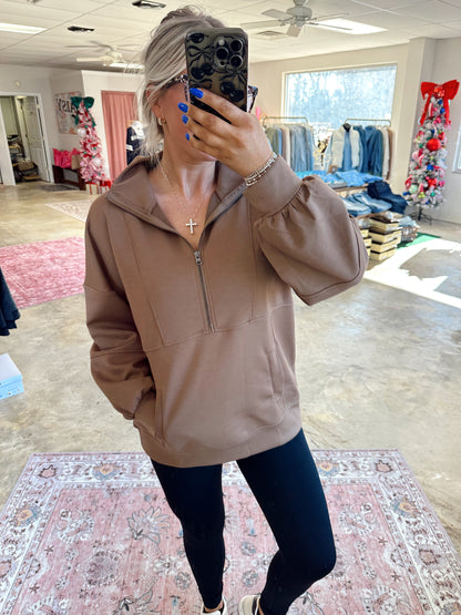 Cool + Casual Half Zip Up