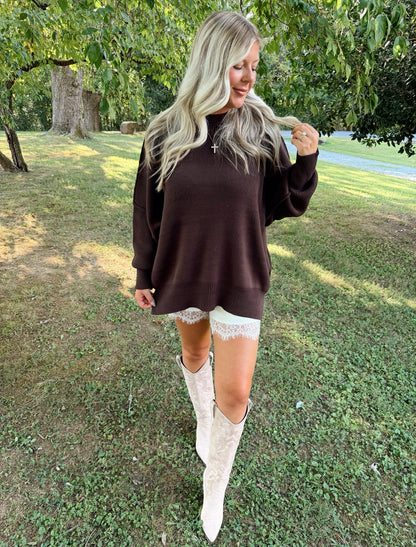 Plus Cozy Cocoa Sweater