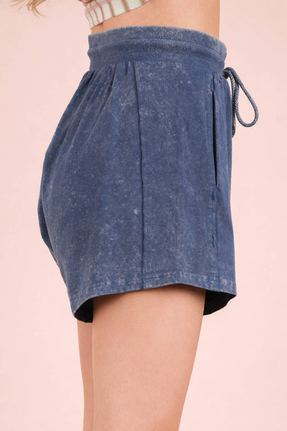 Mineral Washed Baggy Shorts