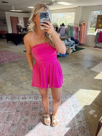 Strapless Romper