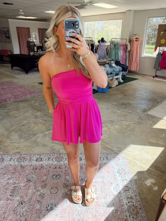 Strapless Romper