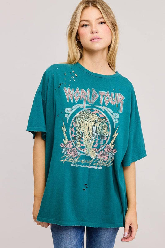 RockNRoll Tiger Graphic Tee