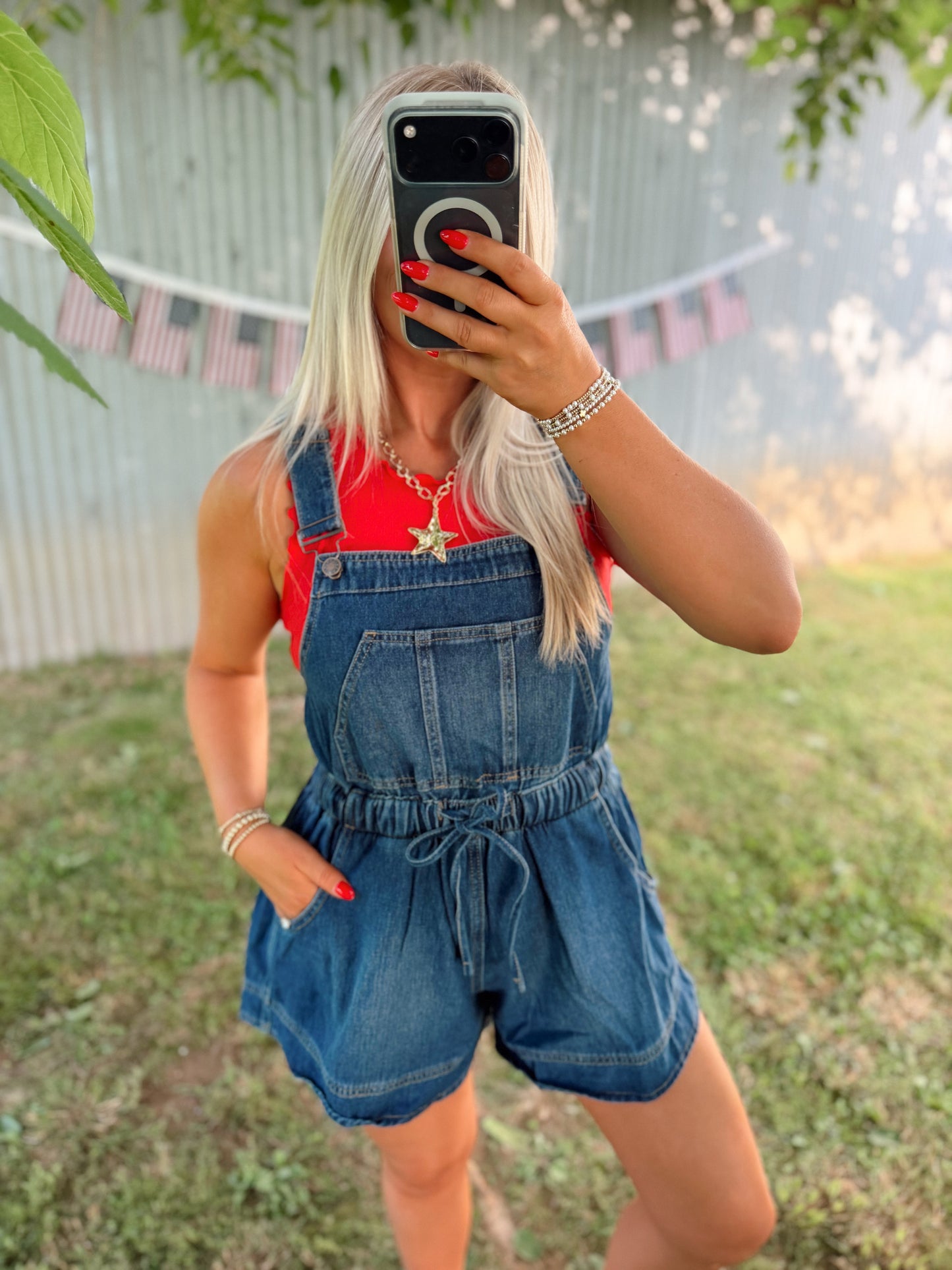 Denim Shortalls