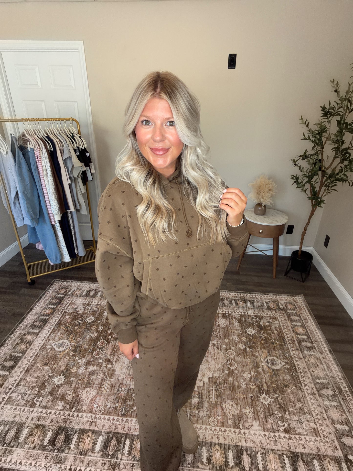 Chocolate Star Bubble Hoodie