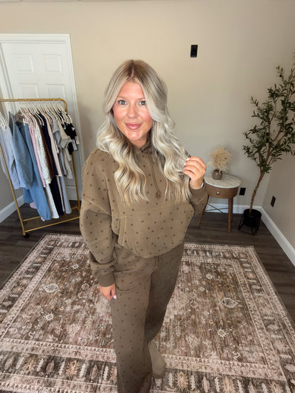 Chocolate Star Bubble Hoodie