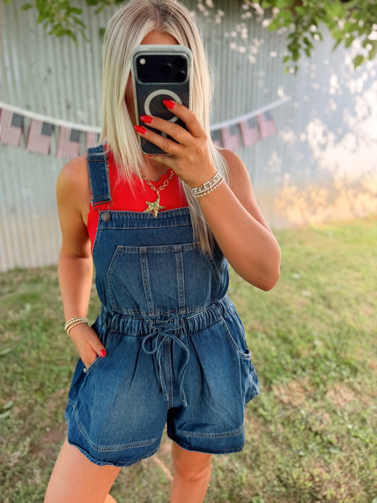 Denim Shortalls