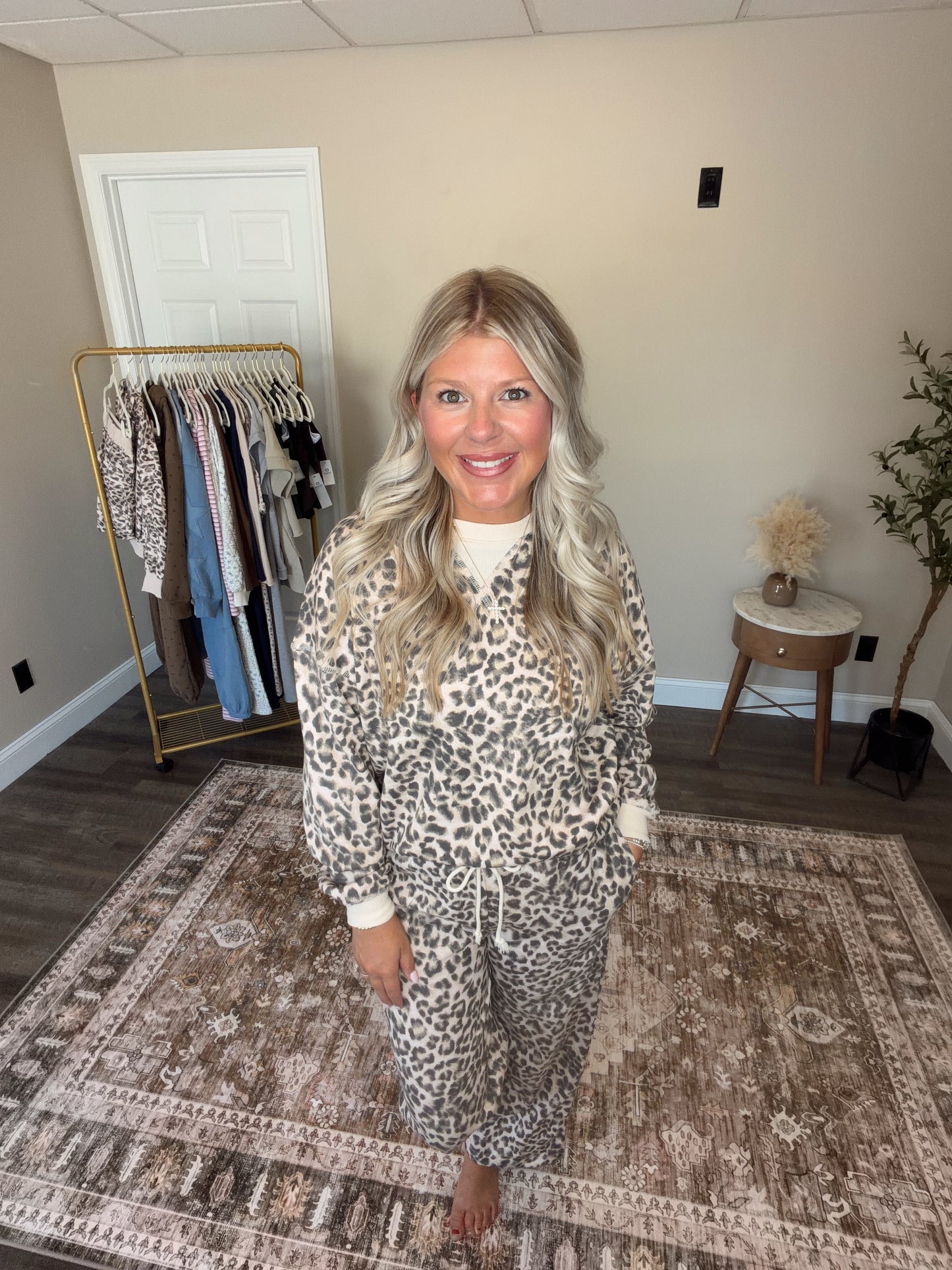 LEOPARD LOUNGE PANTS