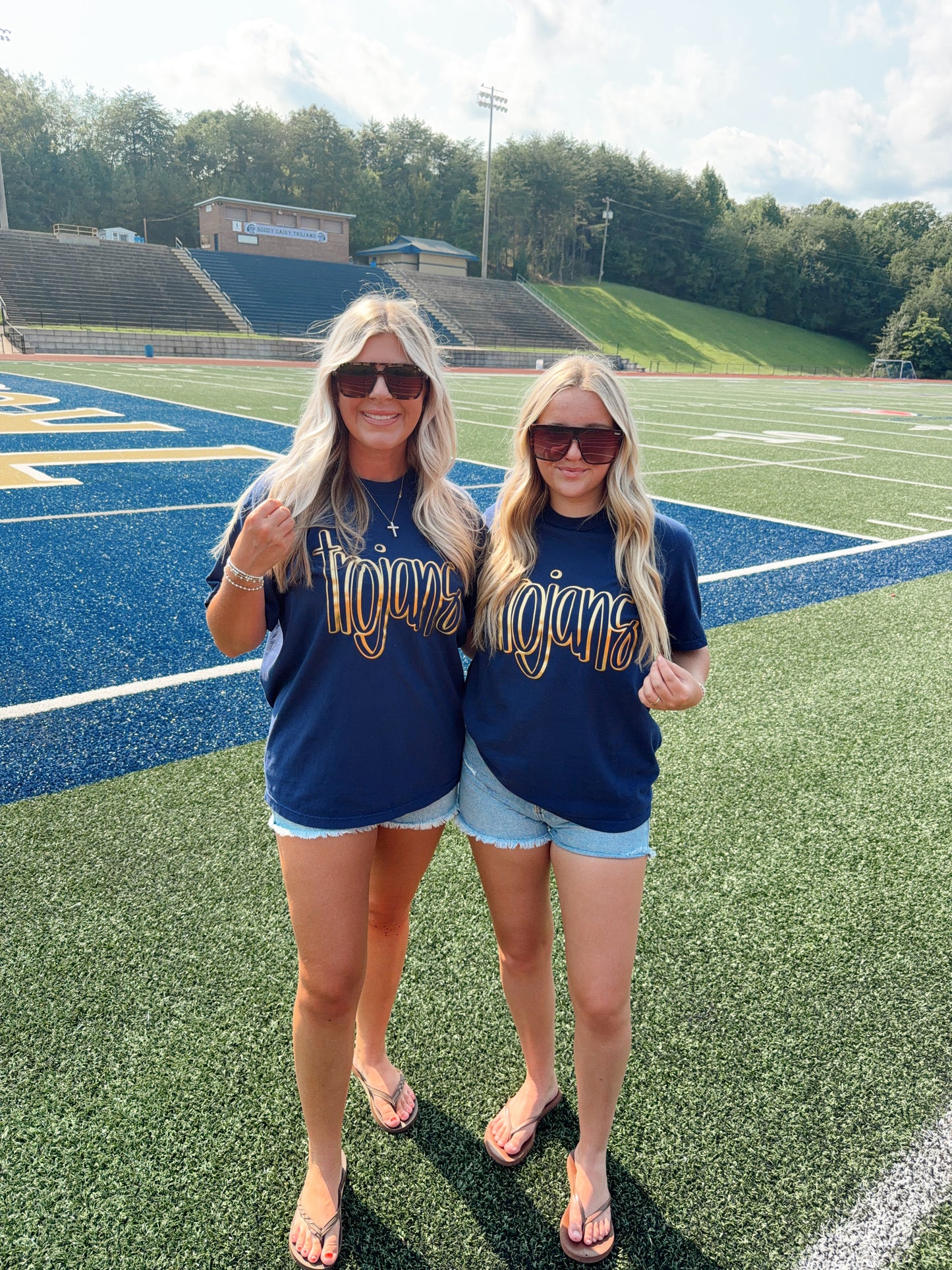 Trojans Puff Game Day Tee