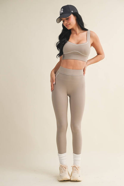 Contrast Thread Sports Bra