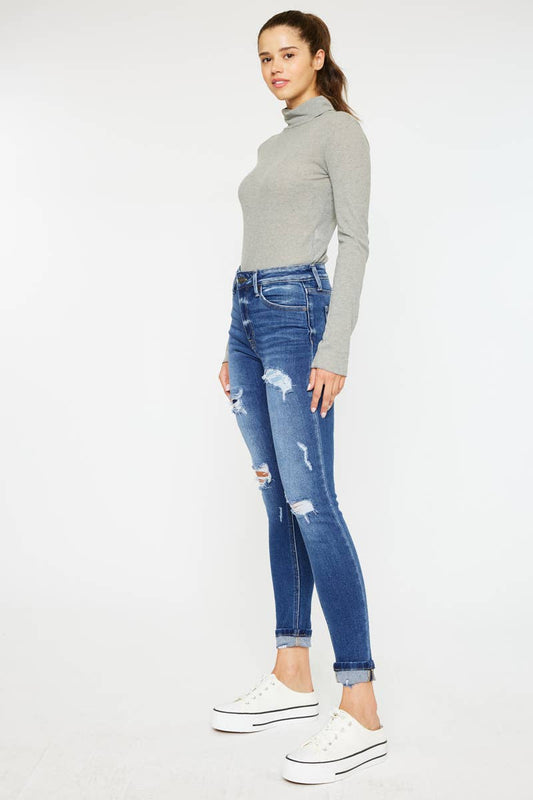 KANCAN HIGH RISE ANKLE SKINNY JEANS