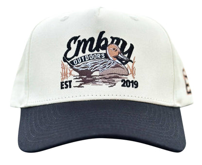 Cream/Black "Sprig" Trucker