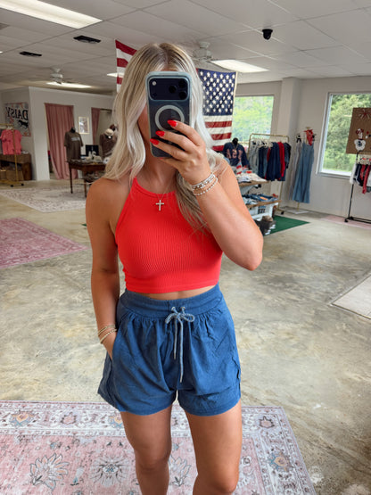Mineral Washed Baggy Shorts
