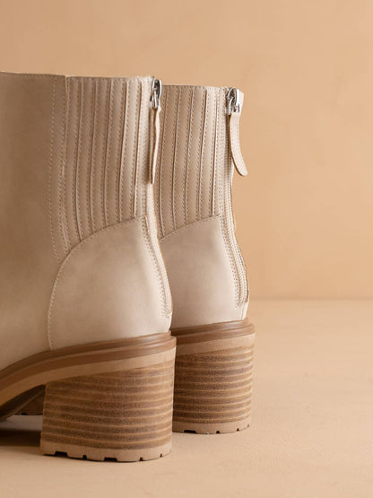 Light Grey Chelsea Fall Bootie