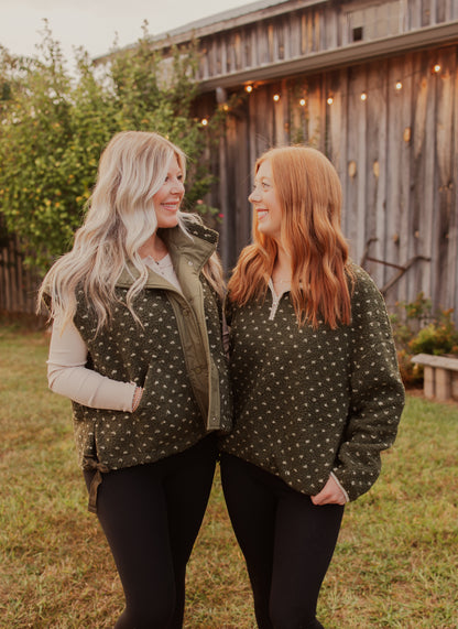 Polka Dot Sherpa Pullover