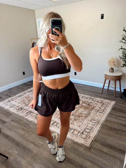 Venice Contrast Double Strap Sports Bra