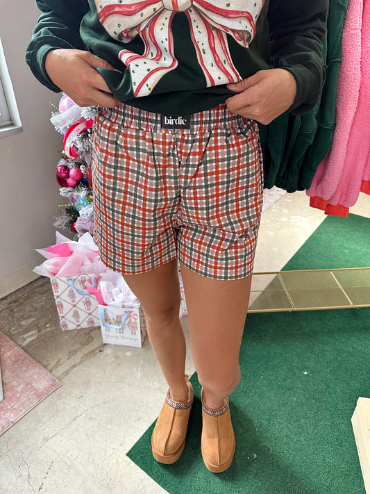 Birdie Plaid Boxers