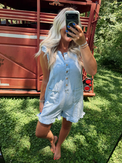 Barefoot Blue Jean Romper
