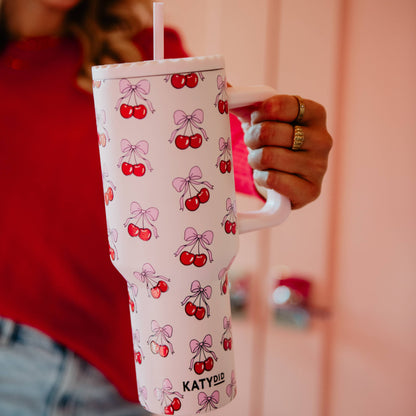 Cherry Bow Tumbler