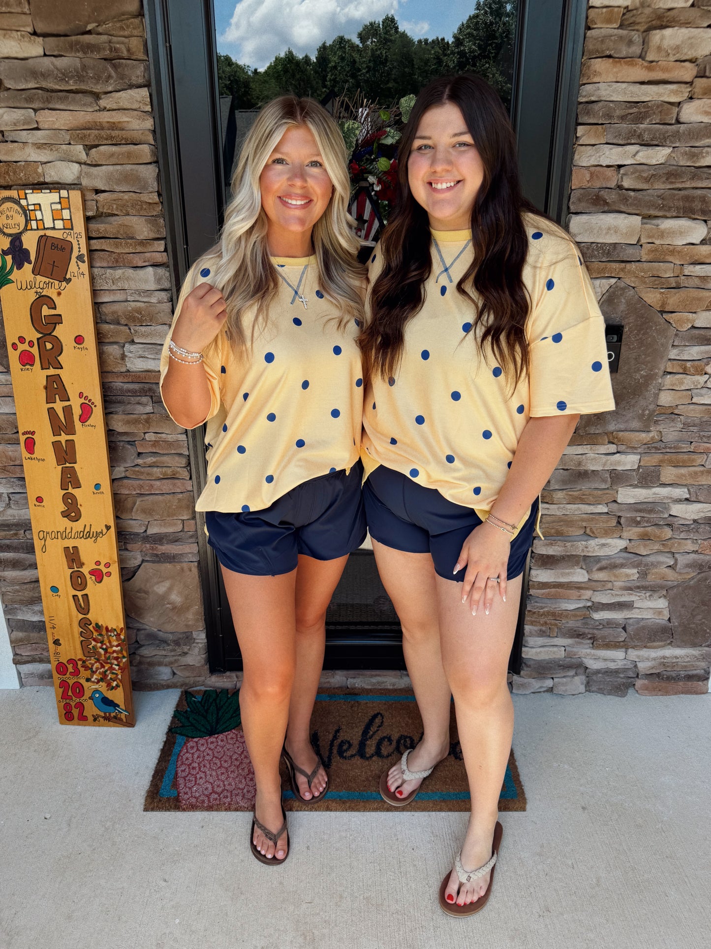 Polka Dot Oversized Top