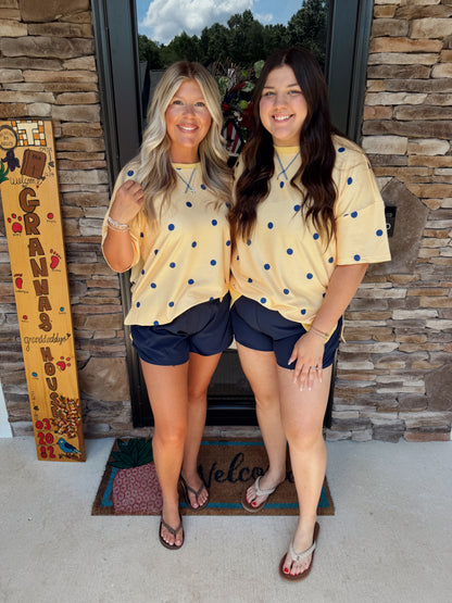 Polka Dot Oversized Top